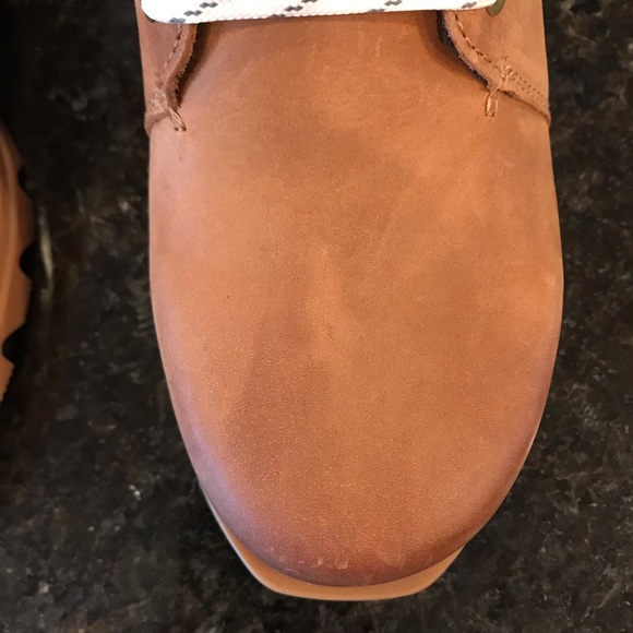 New Sorel Joan of Arctic Wedge III Lexie Bootie, Ankle Boots, Tan Lace Booties - Picture 9 of 16